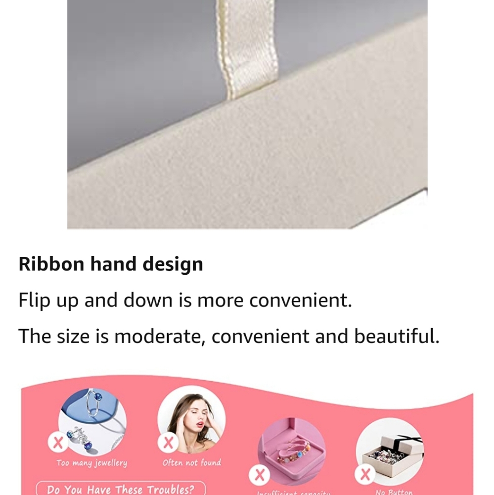 BNIB Portable Jewelry organizer for travel - Picture 3 of 16